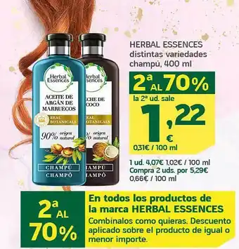 HiperDino Herbal essences champú oferta