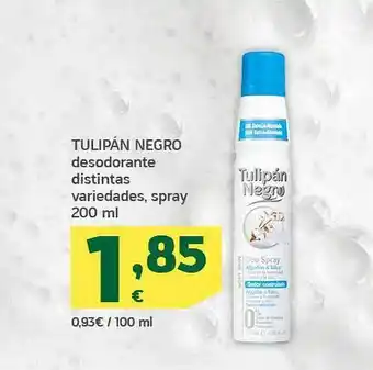 HiperDino Tulipán negro desodorante oferta
