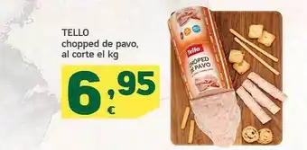 HiperDino Tello chopped de pavo oferta