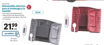 Lidl Almohadilla Eléctrica Para El Estómago Y La Espalda oferta