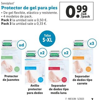 Lidl Protector De Gel Para Pies oferta
