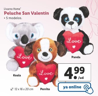 Lidl Peluche San Valentín oferta