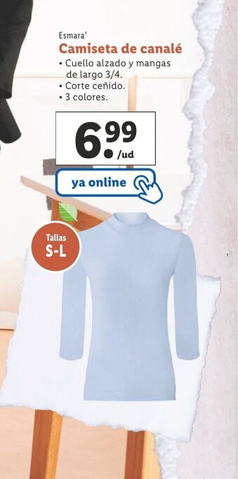 Lidl Camiseta de Canalé oferta