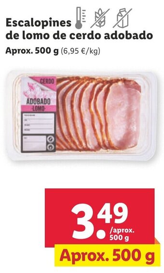 Lidl Escalopines de Lomo de Cerdo Adobado oferta