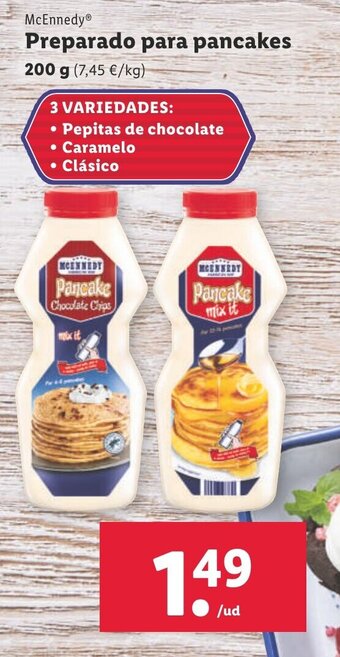 Lidl Preparado Para Pancakes oferta