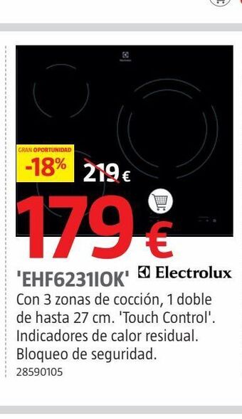 Bauhaus Placa de cocina electrolux oferta