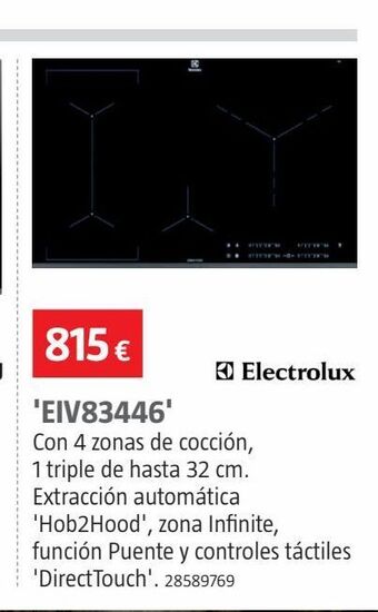 Bauhaus Placa de cocina electrolux oferta