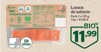 La Sirena Lomos de salmón oferta