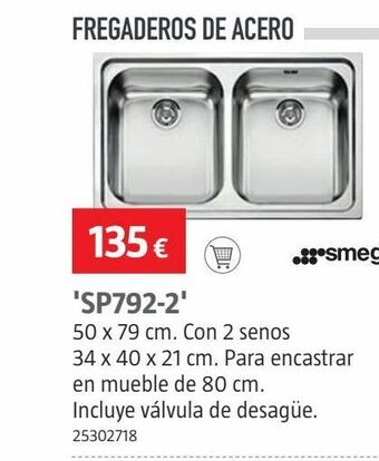 Bauhaus Fregadero smeg oferta