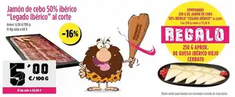 AhorraMas Jamón de cebo legado ibérico oferta
