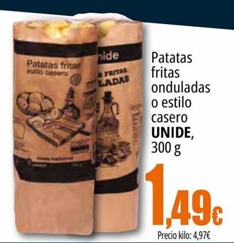 Unide Market Patatas fritas onduladas o estilo casero unide oferta