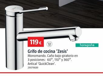 Bauhaus Grifo de cocina hansgrohe oferta