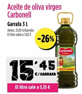 AhorraMas Aceite de oliva virgen carbonell oferta