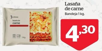 La Sirena Lasaña de carne oferta