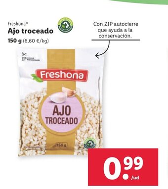 Lidl Ajo Troceado oferta
