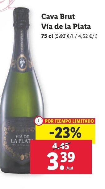 Lidl Cava Brut Vía De La Plata oferta