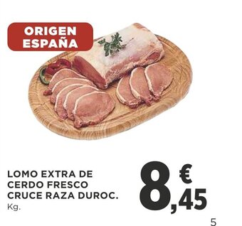 Supercor Lomo Extra De Cerdo Fresco Cruce Raza Duroc oferta