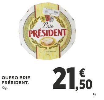 Supercor Queso Brie Président oferta