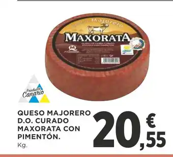Queso Majorero D.O. Curado Maxorata Con Pimentón