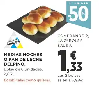 Supercor Medias Noches O Pan De Leche Delpino oferta