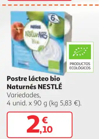 Alcampo Nestlé Postre Lácteo bio Naturnés 4 unid. x 90 g oferta
