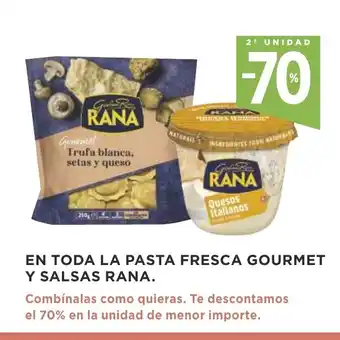 Supercor Toda La Pasta Fresca Gourmet Y Salsas Rana oferta