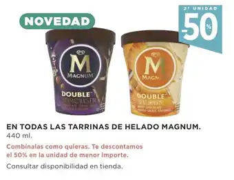 Supercor En Todas Las Tarrinas de Helado Magnum oferta