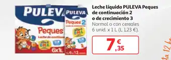 Alcampo Puleva Leche Líquida Peques de continuación 2 o de crecimiento 3 6 unid. x 1 L oferta