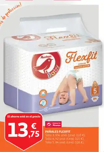 Alcampo Pañales Flexfit oferta