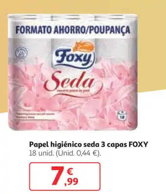 Alcampo Foxy Papel higiénico seda 3 capas oferta