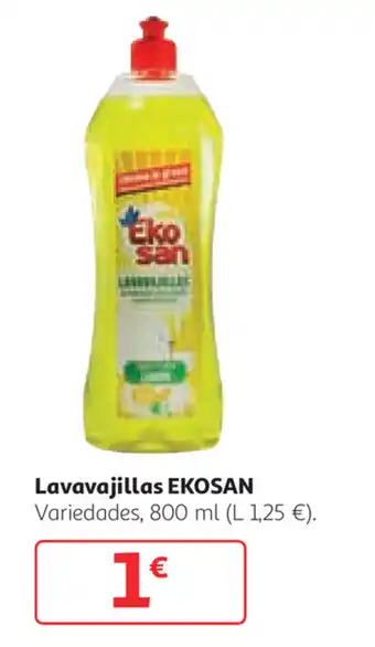 Alcampo Ekosan Lavavajillas Variedades, 800 ml oferta