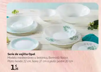 Alcampo Serie de vajilla Opal oferta