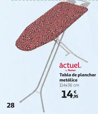 Alcampo áctueal Tabla de planchar metálica 114x36 cm oferta