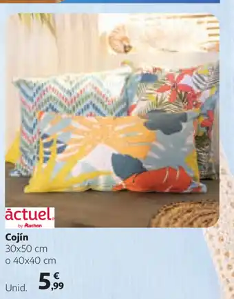 Alcampo Cojin 30x50 cm o 40x40 cm oferta