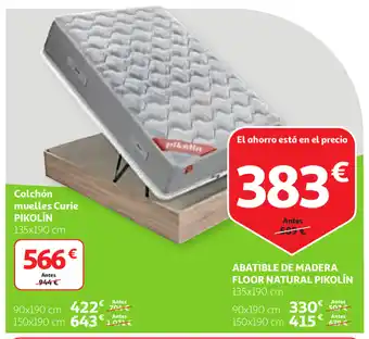Alcampo Abatible de Madera Floor Natural Pikolín oferta