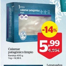 La Sirena Calamar patagónico limpio oferta