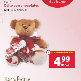 Lidl Osito con chocolate oferta