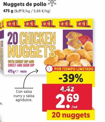 Lidl Nuggets de Pollo oferta