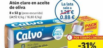 Lidl Atún Claro En Aceite de Oliva oferta