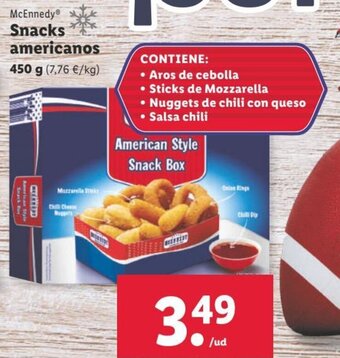 Lidl Snacks Americanos oferta