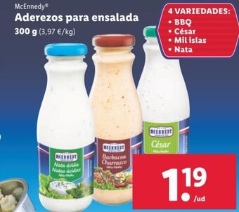 Lidl Aderezos Para Ensalada oferta
