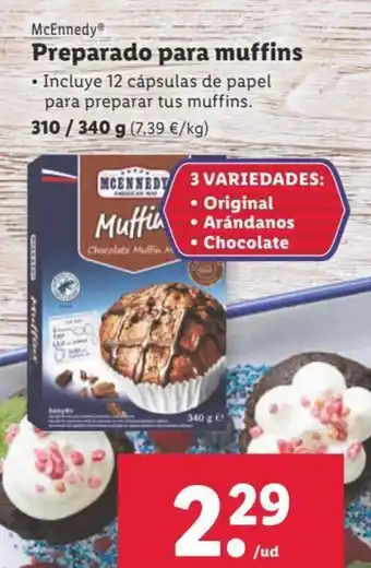 Lidl Preparado Para Muffins oferta