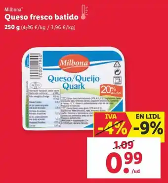 Lidl Queso Fresco Batido oferta