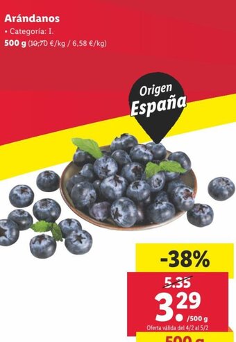 Lidl Arándanos oferta