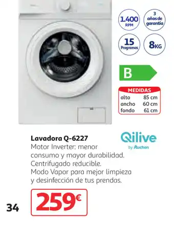 Alcampo Lavadora Q-6227 oferta
