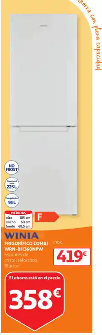 Alcampo Winia Frigorifico Combi WRN-BH 360ONPW oferta