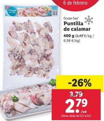 Lidl Puntilla de Calamar oferta