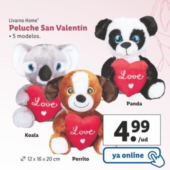 Lidl Peluche San Valentín oferta