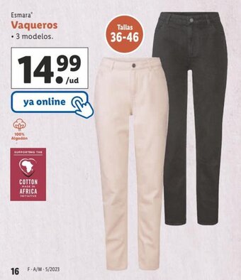 Lidl Vaqueros oferta