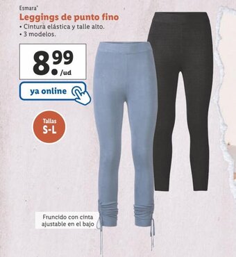 Lidl Leggings de Punto Fino oferta